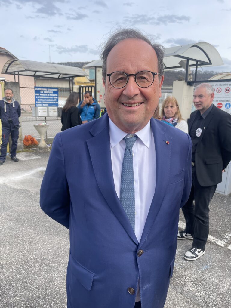 François Hollande sur le site Vercorax Pont-De-Claix